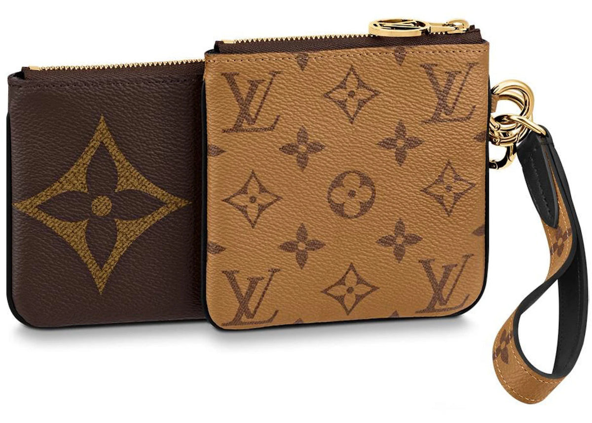Louis Vuitton Trio Pouch Monogram Giant/Reverse/Mini Brown - vue secondaire B