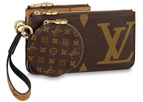Louis Vuitton Trio Pouch Monogram Giant/Reverse/Mini Brown - vue 360