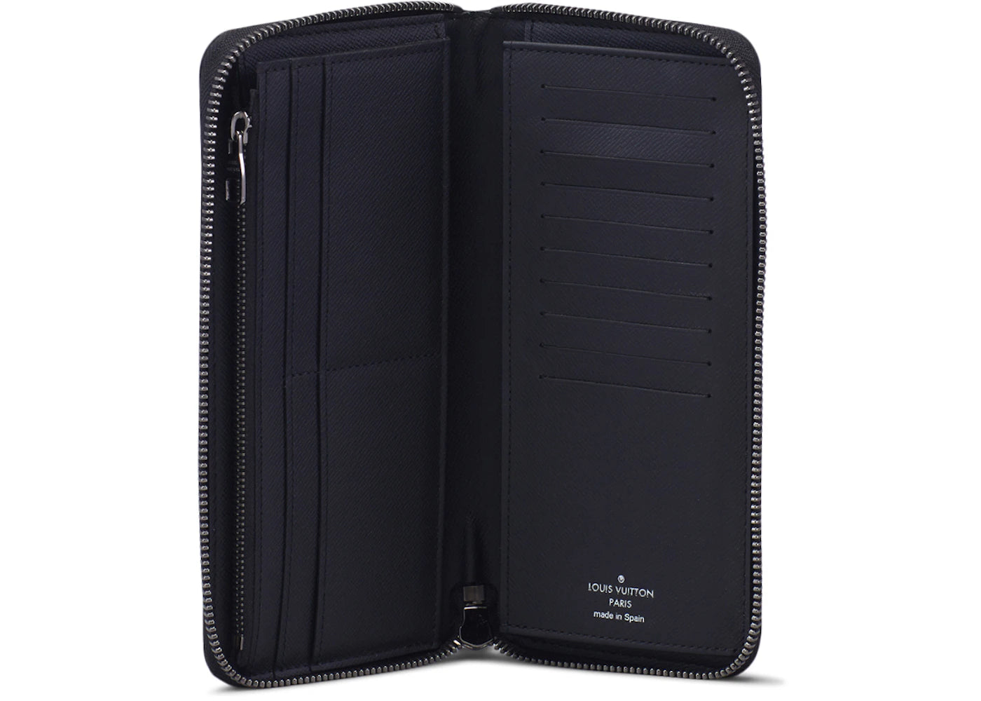 Louis Vuitton Vertical Zippy Wallet Monogram Eclipse Black/Gray - vue secondaire B