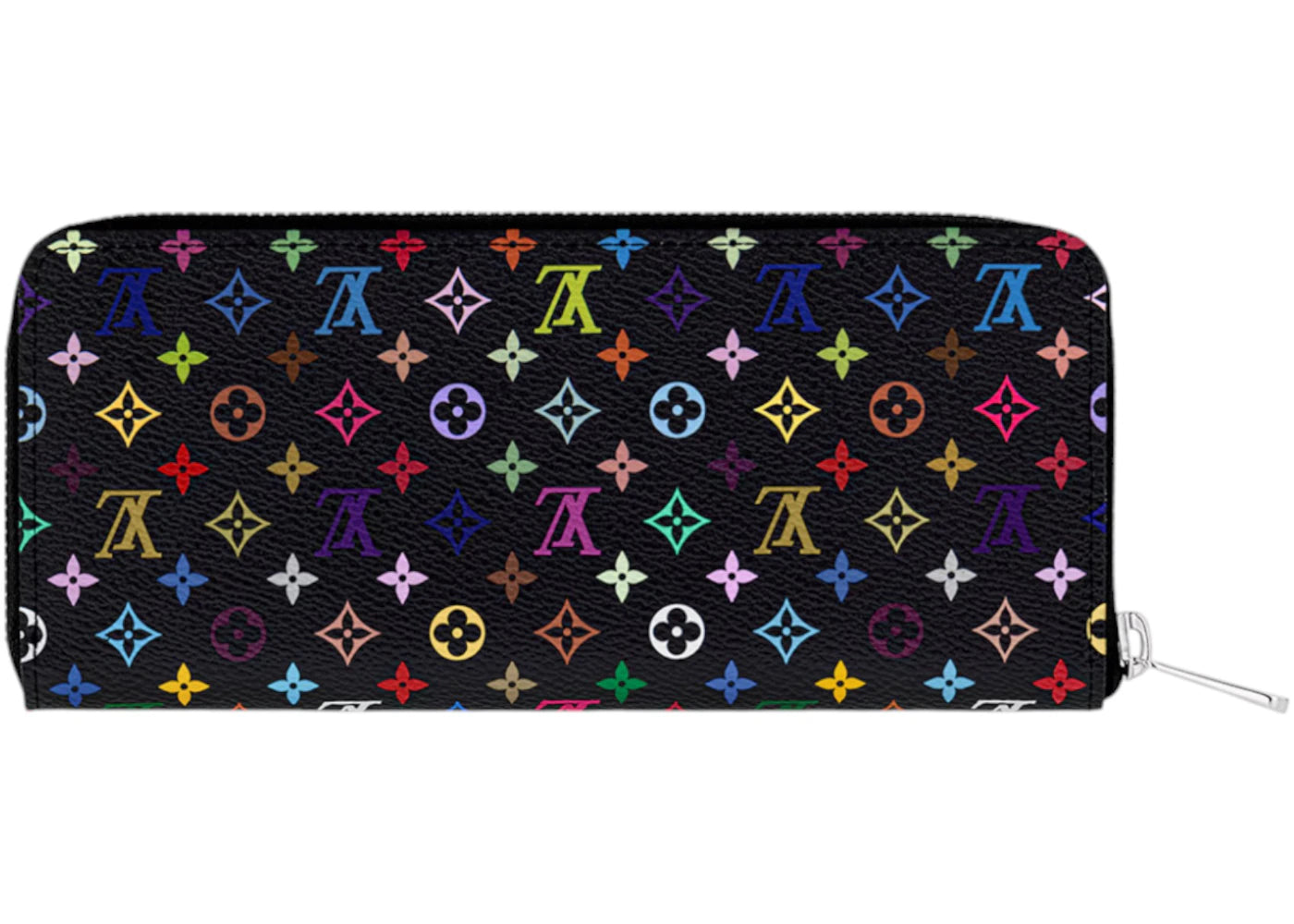 Louis Vuitton x Takashi Murakami Clemence Wallet Black Multicolored - vue secondaire B