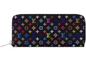 Louis Vuitton x Takashi Murakami Clemence Wallet Black Multicolored - vue 360