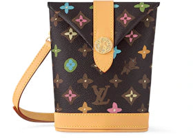 Louis Vuitton by Tyler, the Creator Envelope Pouch Chocolate Craggy Monogram - vue 360