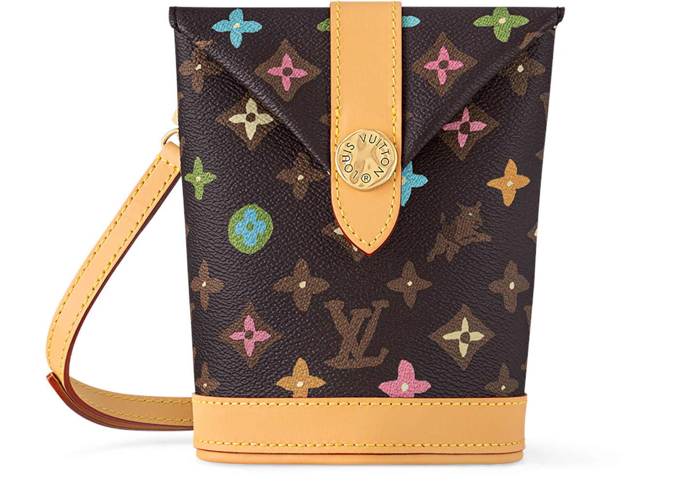 Louis Vuitton by Tyler, the Creator Envelope Pouch Chocolate Craggy Monogram - vue secondaire A