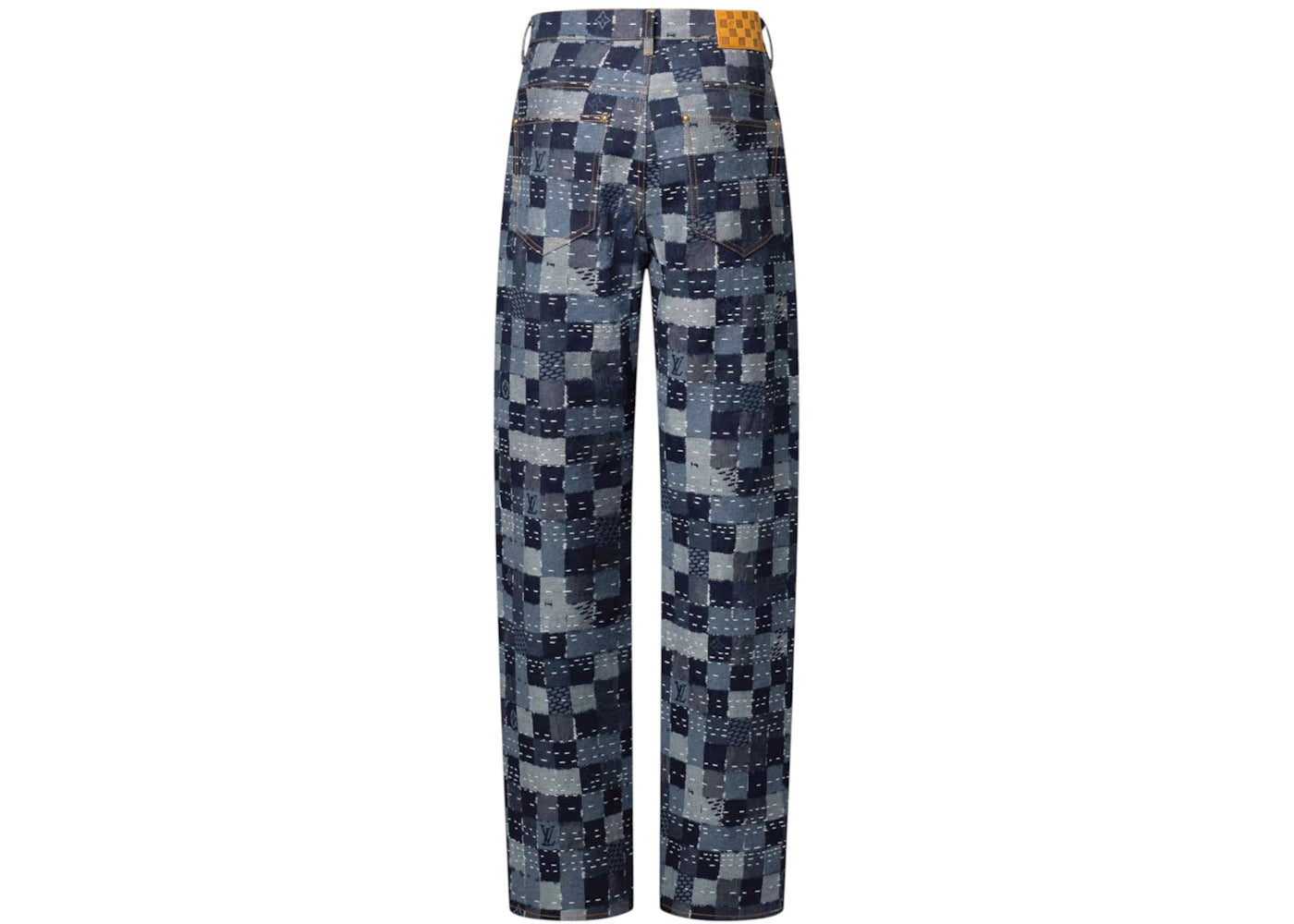 Louis Vuitton x Nigo Damier Denim Skate Pants Indigo - vue secondaire B