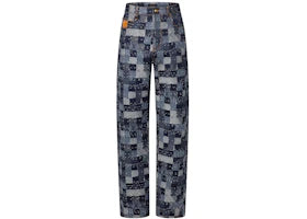 Louis Vuitton x Nigo Damier Denim Skate Pants Indigo