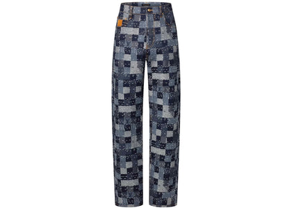 Louis Vuitton x Nigo Damier Denim Skate Pants Indigo - apparel view 2