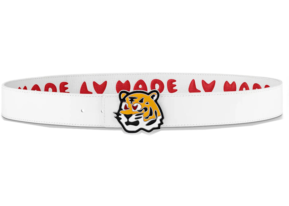 Louis Vuitton x Nigo Denim 40mm Reversible Belt White - vue secondaire A