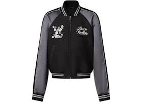 Louis Vuitton x Nigo Embellished Mix Leather Jacket Black - vue 360