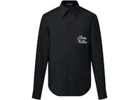 Louis Vuitton x Nigo Embroidered Signature Long-Sleeved Shirt Black
