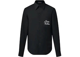 Louis Vuitton x Nigo Embroidered Signature Long-Sleeved Shirt Black