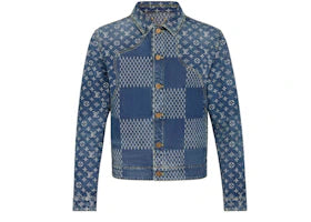 Louis Vuitton x Nigo Giant Damier Waves MNGM Denim Jacket Indigo