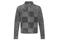 Louis Vuitton x Nigo Giant Damier Waves MNGM Denim Jacket Noir