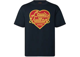 Louis Vuitton x Nigo Intarsia Jacquard Heart Crewneck Dark Ocean