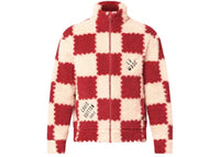 Louis Vuitton x Nigo Jacquard Damier Fleece Blouson Garnet Red