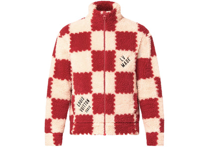 Louis Vuitton x Nigo Jacquard Damier Fleece Blouson Garnet Red - product view 2