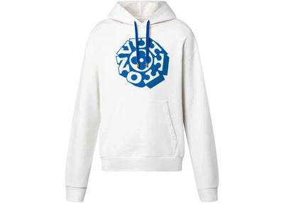 Louis Vuitton x Nigo Printed Signature Hoodie Milky White