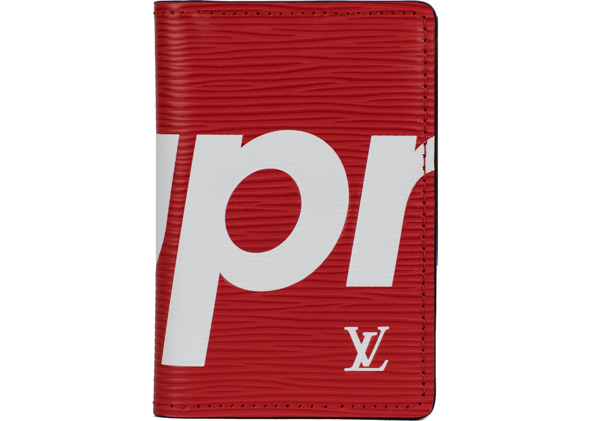 Louis Vuitton x Supreme Pocket Organizer Epi Red - vue 360