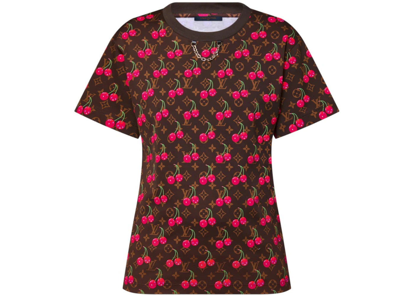 Louis Vuitton x Takashi Murakami Cherry T-shirt Brown - vue 360