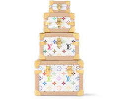Louis Vuitton x Takashi Murakami Malle Pyramide White - vue 360