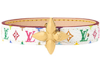 Louis Vuitton x Takashi Murakami Mini Flowergram Bracelet White Monogram