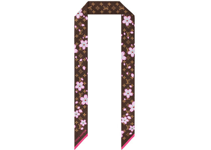 Louis Vuitton x Takashi Murakami Monogram Cherry Blossom Bandeau BB Sakura Brown - authentic Louis Vuitton product