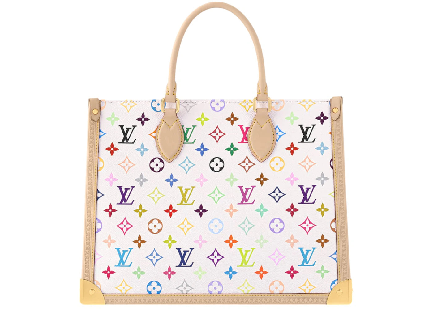 Louis Vuitton x Takashi Murakami OnTheGo MM White Multicolored - vue secondaire A