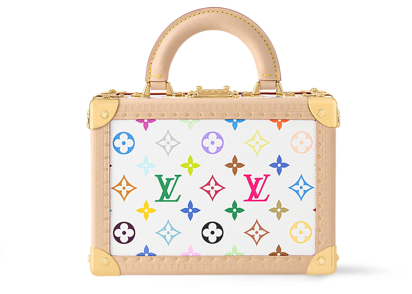 Louis Vuitton x Takashi Murakami Petite Valise White Multicolored - vue secondaire B
