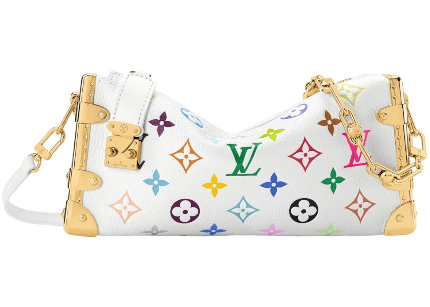 Louis Vuitton x Takashi Murakami Slim Trunk Multicolor White - vue secondaire A