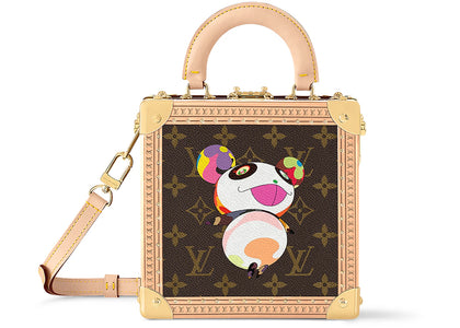Louis Vuitton x Takashi Murakami Square Trunk Panda Monogram - authentic Louis Vuitton product