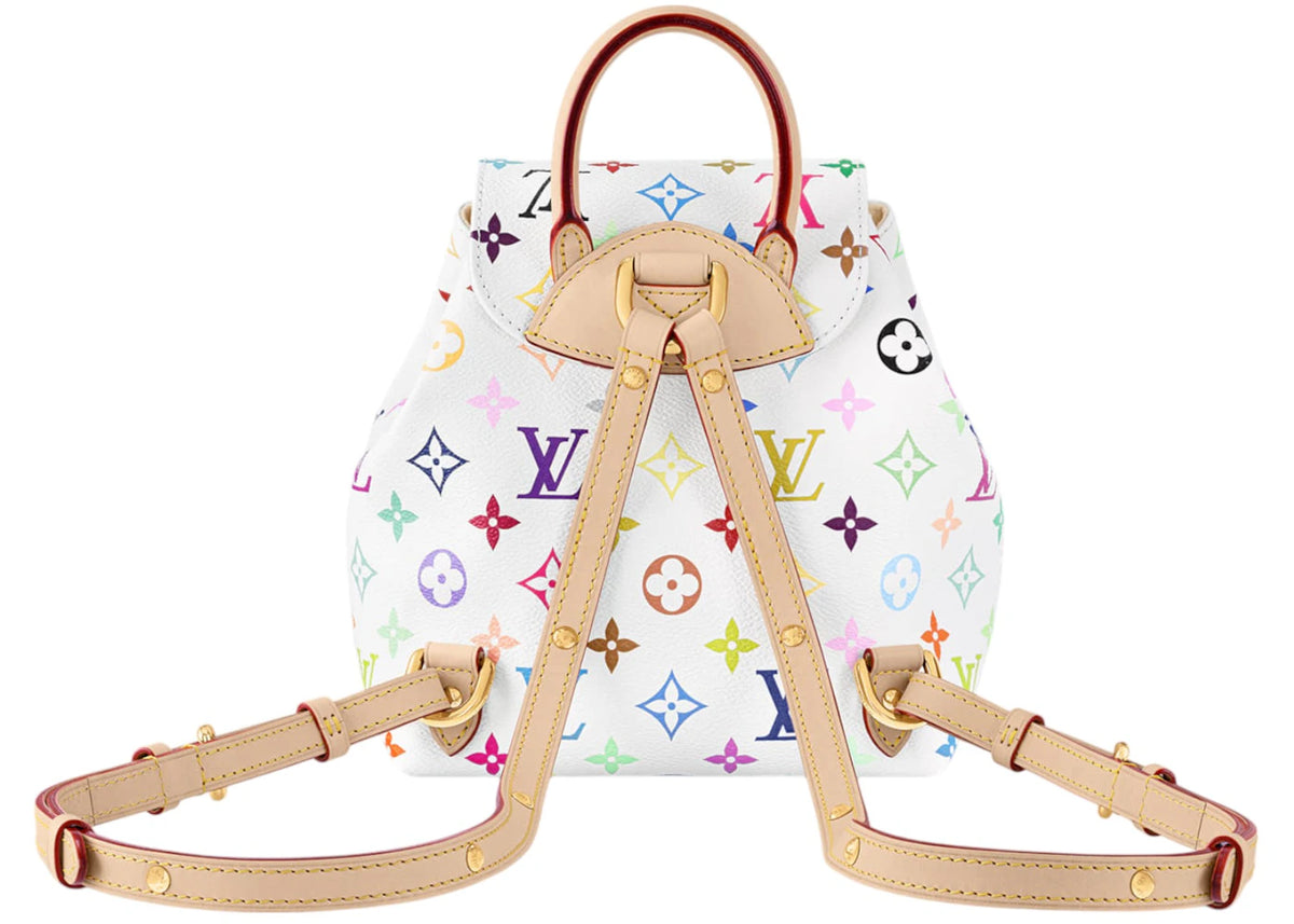 Louis Vuitton x Takashi Murakami Venice Backpack White Multicolored - vue secondaire B