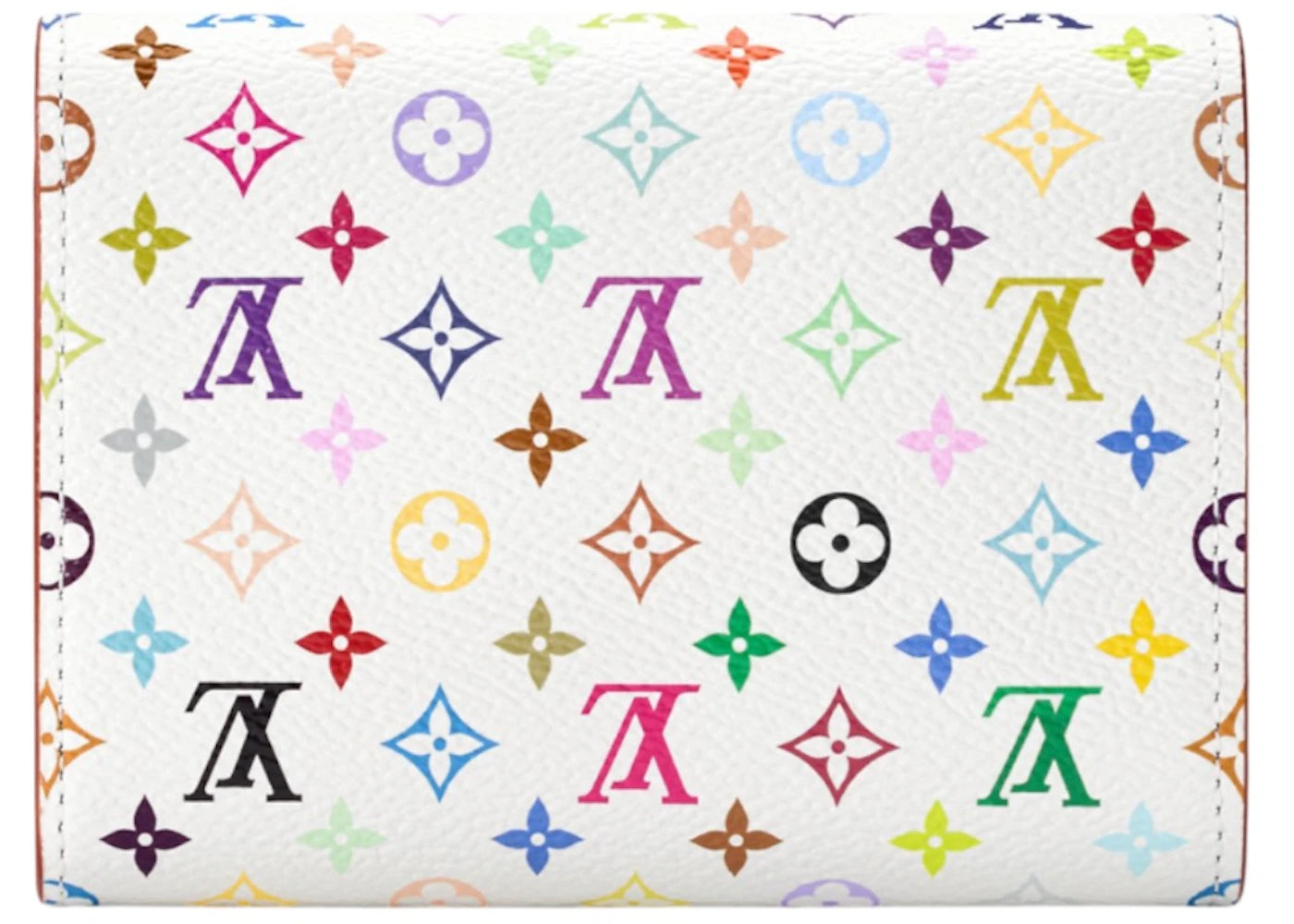 Louis Vuitton x Takashi Murakami Victorine Wallet Multicolor White - vue secondaire B