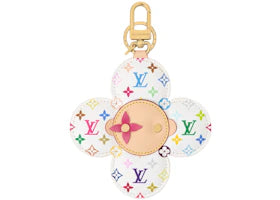 Louis Vuitton x Takashi Murakami Vivienne Head Bag Charm Multicolored - vue 360