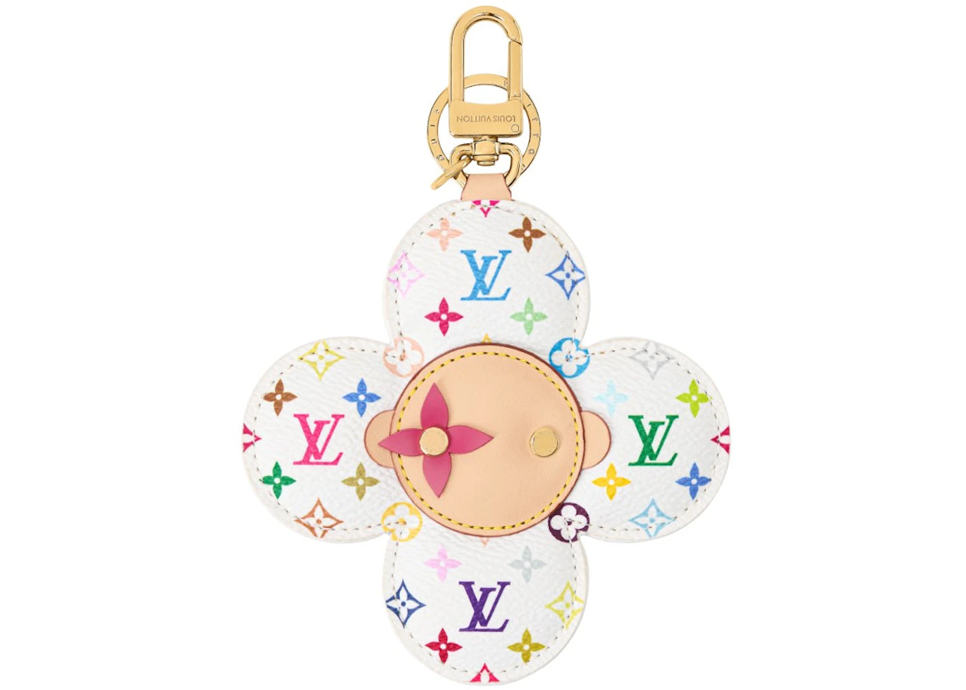 Louis Vuitton x Takashi Murakami Vivienne Head Bag Charm Multicolored - vue secondaire A