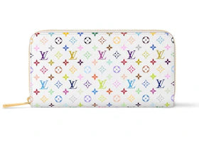 Louis Vuitton x Takashi Murakami Zippy Wallet White Multicolored - vue 360
