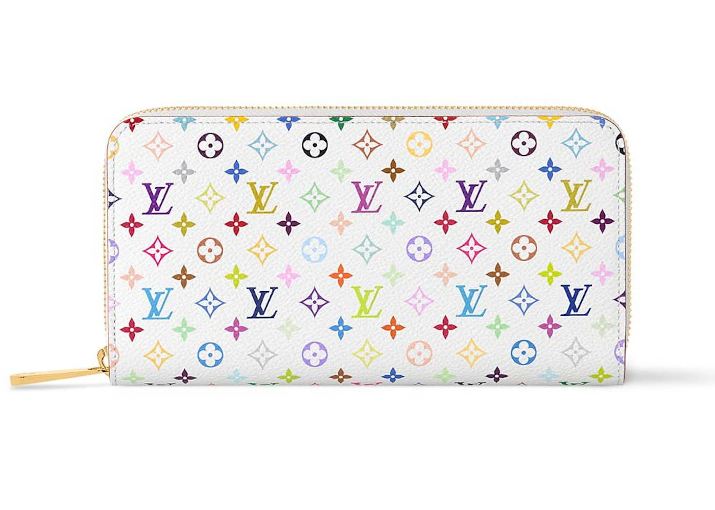 Louis Vuitton x Takashi Murakami Zippy Wallet White Multicolored - vue secondaire A