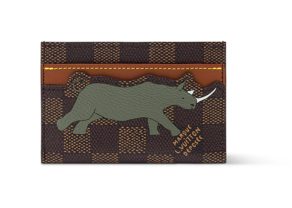 Louis Vuitton x The Darjeeling Limited Double Card Holder Brown - vue secondaire A