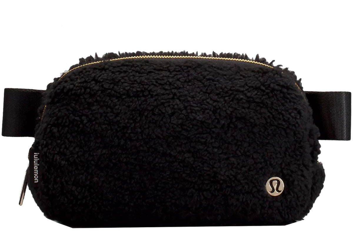 Lululemon Everywhere Fleece Belt Bag Crossbody Bag Black - vue 360