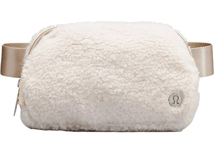 Lululemon Everywhere Fleece Belt Bag Crossbody Bag Natural Ivory/Trench - authentic Lululemon product