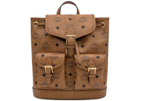 MCM Aren Vi Mini Backpack Cognac - vue 360
