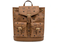 MCM Aren Vi Mini Backpack Cognac