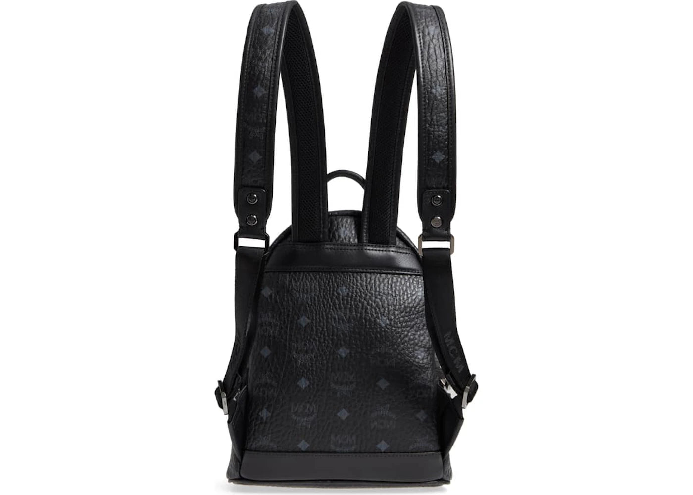 MCM Stark Rucksack Visetos Side Studs Mini Schwarz - vue secondaire A
