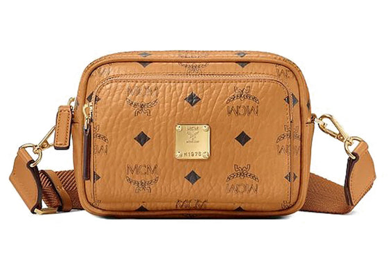 MCM Klassik Crossbody X-Mini Visetos Cognac sneakers - authentic MCM shoes
