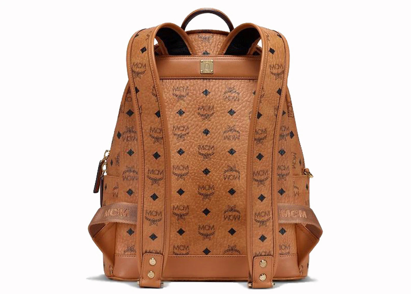 MCM x BAPE Shark Stark Backpack Visetos Cognac - vue secondaire B