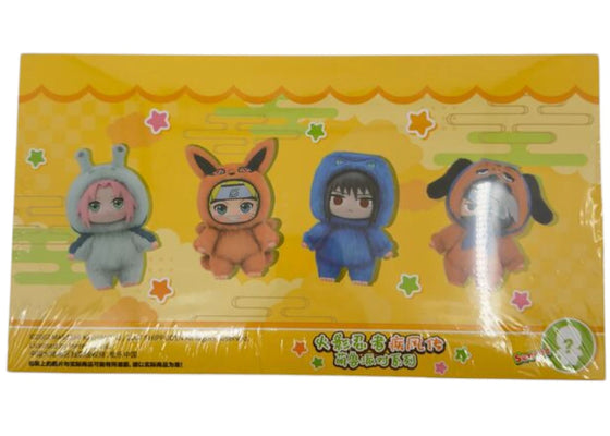 Miniso Top Toy Naruto Beast Party Plush Keychains Sealed Case (6 Blind Box)