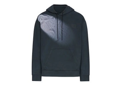 MM6 Faded Logo Embroidered Hoodie Washed Black - apparel view 2