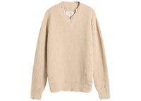 MM6 Wool Sweater Beige Melange