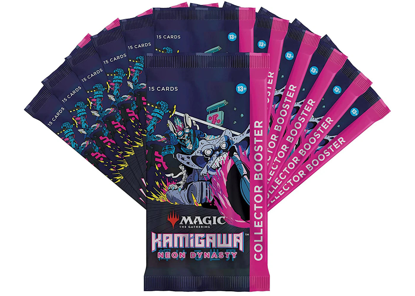 Magic: The Gathering TCG Kamigawa: Neon Dynasty Collector Booster Box - 12 Packs (180 Cards) - vue secondaire B