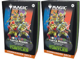 Magic: The Gathering Teenage Mutant Ninja Turtles Commander Deck 2x Lot - vue 360