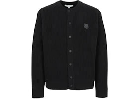 Maison Kitsune Bold Fox Head Cardigan Black - authentic Maison Kitsune product