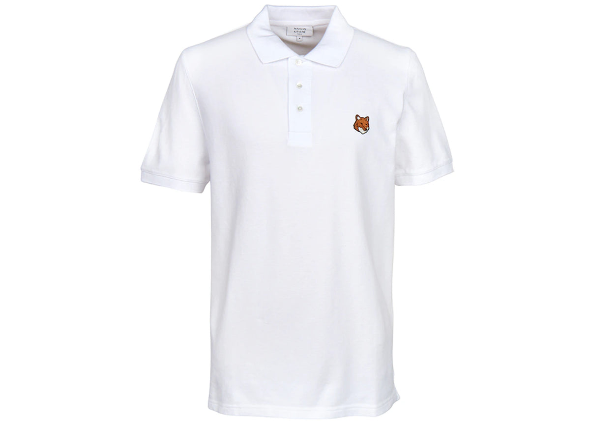 Maison Kitsune Fox Head Collar Short Sleeve T-shirt White - vue 360